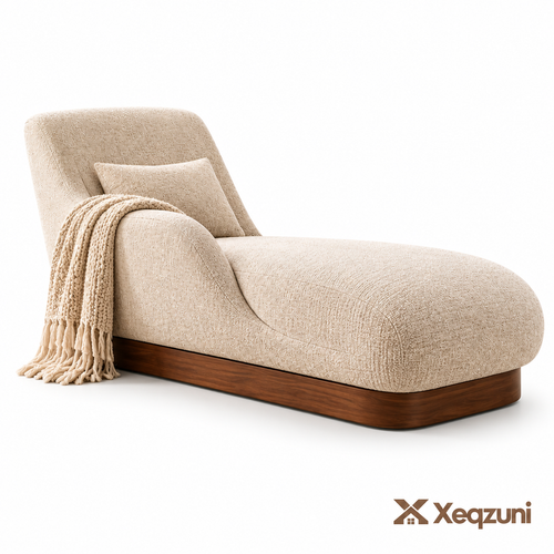 Xeqzuni™ Oatmeal Upholstered Chaise Lounge