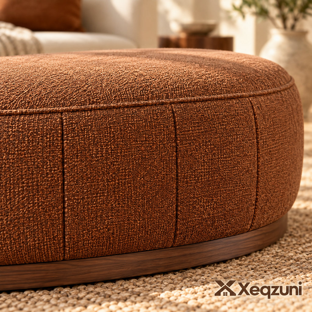 Xeqzuni™ Oval Upholstered Ottoman