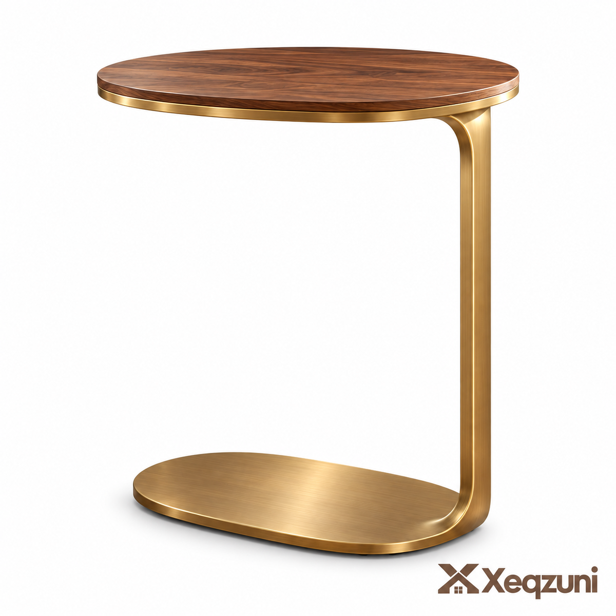 Xeqzuni™ Oval C-Shaped Side Table