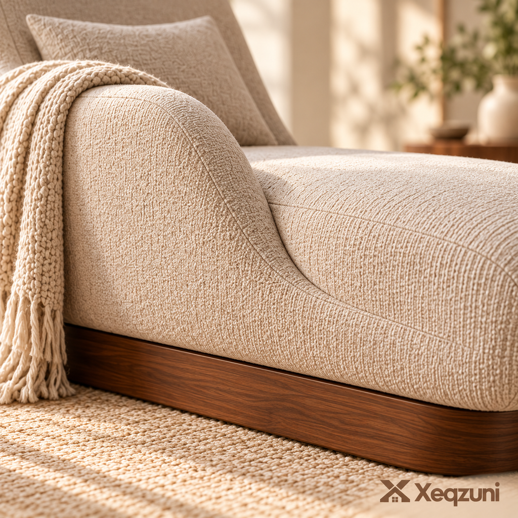 Xeqzuni™ Oatmeal Upholstered Chaise Lounge