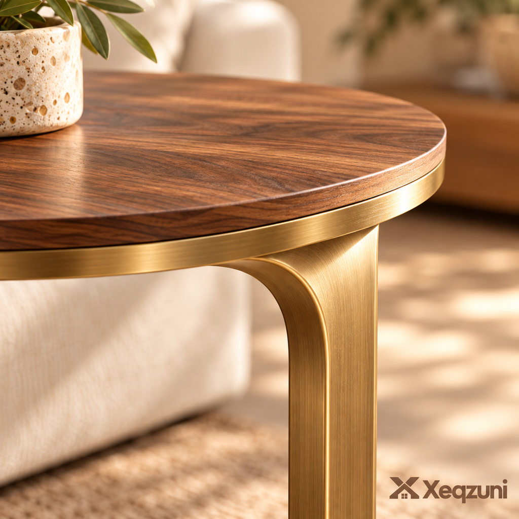 Xeqzuni™ Oval C-Shaped Side Table